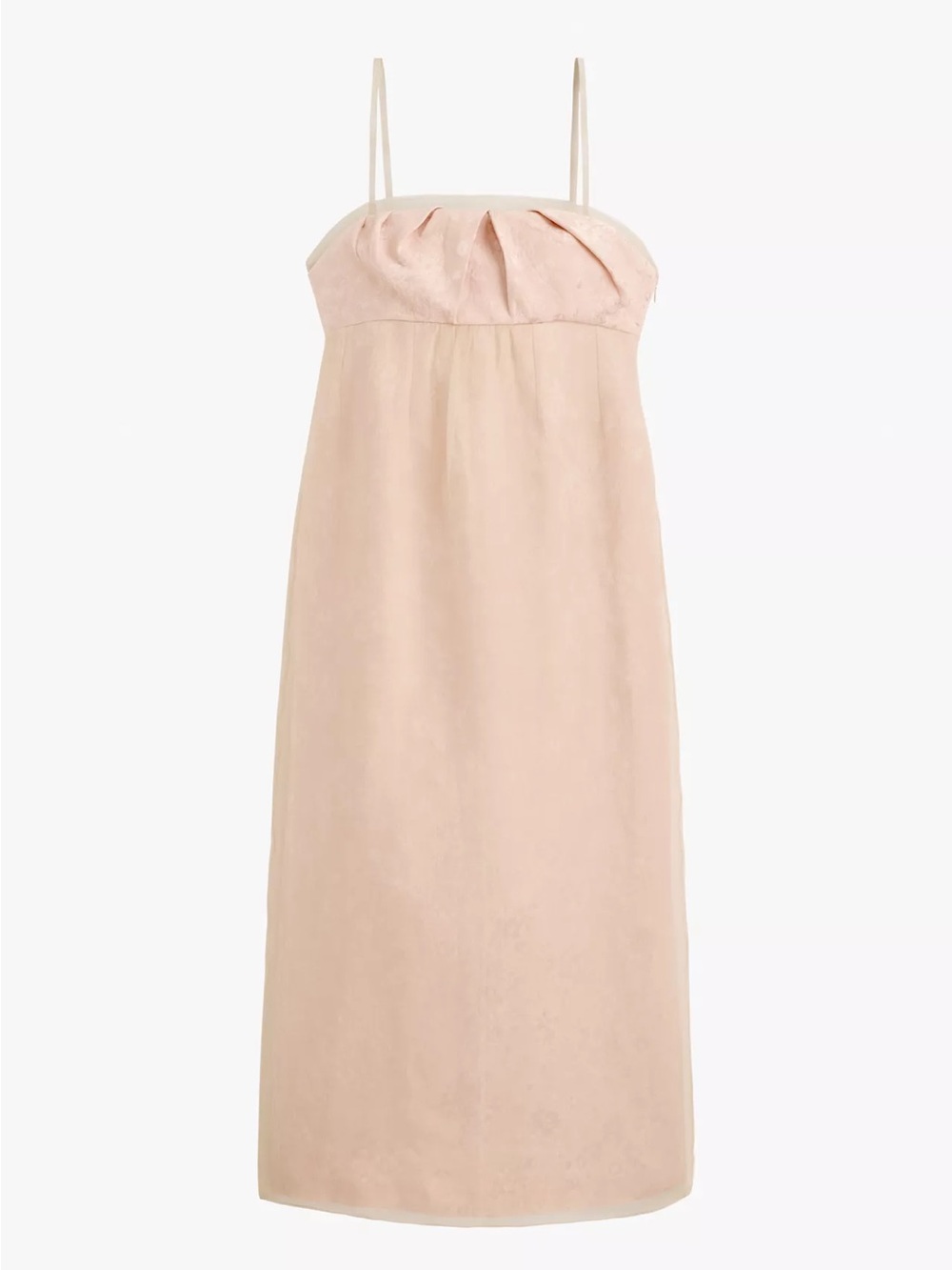 $169 Zara Floral Midi Dress 90s Style Pale Pink S
